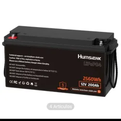 Humsienk 12V 200Ah 2560Wh