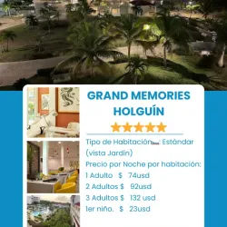 HOTEL GRAND MEMORIES 5⭐ T.I, HOLGUIN 