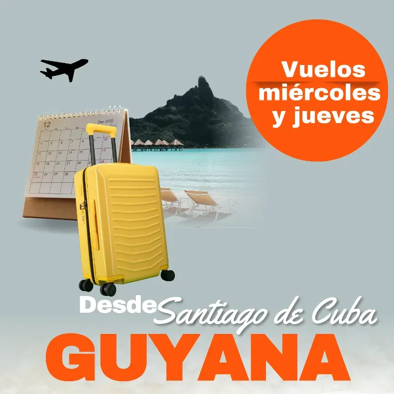 Boletos de Avión para Guyana desde Santiago de Cuba