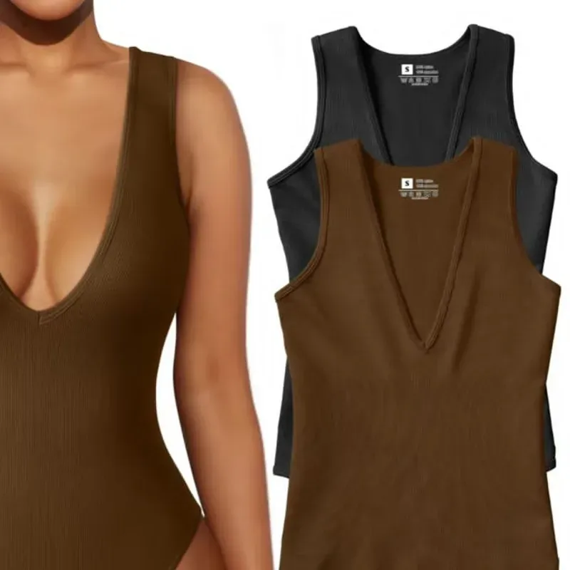 Body negro cuello V