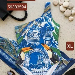 Trusa enteriza azul