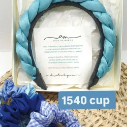 Set de diadema con scrunchies 
