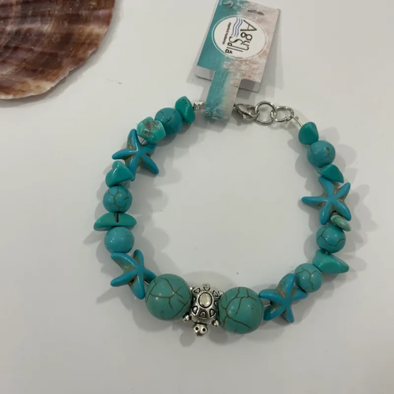 Pulsera de piedra turquesa 