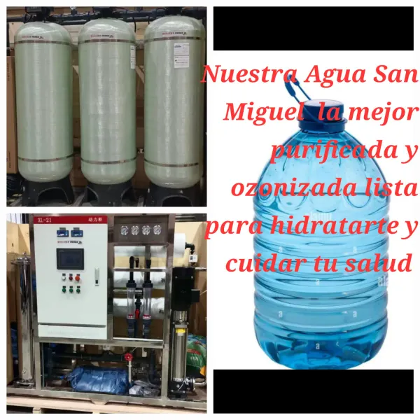 💧 Agua San Miguel TCP
En Agua San Miguel TCP nos dedicamos a ofrecerte agua purificada de la más alta calidad, ideal para el consumo diario de tu familia, negocio u oficina. Nuestro compromiso es brindarte hidratación segura, fresca y confiable, gracias a procesos de purificación certificados y un estricto control de calidad.
Contamos con servicio a domicilio, garrafones y botellones de distintas presentaciones.
Cada gota que entregamos refleja nuestro compromiso con tu bienestar y con el cuidado del medio ambiente.
🚰 Agua San Miguel TCP — Hidratamos tu vida con confianza.