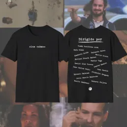 T-shirt negro cine cubano