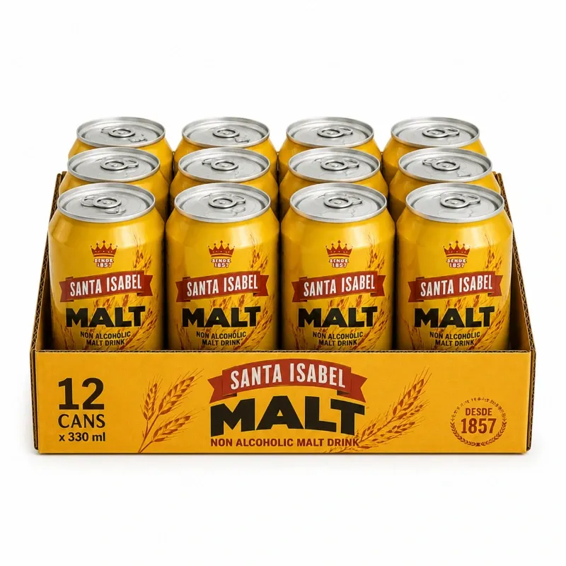 Caja de 12 Maltas Santa Isabel 330 ml