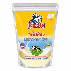 Leche en Polvo El Ricote Grade A 453 g (1 lb)
