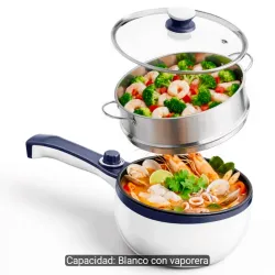 Olla Eléctrica de 1.5 Litros apta para cocinar con convertidor