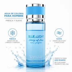 AGUA DE COLONIA PARA HOMBRE BLUE & LIGHT 250 ML.