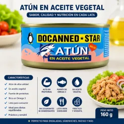 ATÚN EN ACEITE VEGETAL 160 Gr.