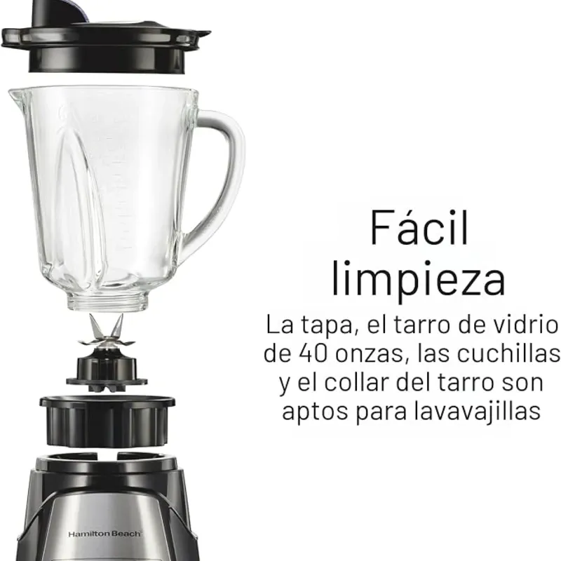 BATIDORA HALMITON BEACH POWER ELITE 700W (VASO CRISTAL)