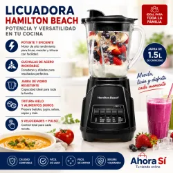 BATIDORA HALMITON BEACH POWER ELITE 700W (VASO CRISTAL)
