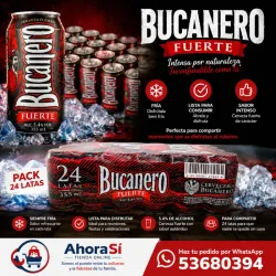 CERVEZA BUCANERO 5.4 %VOL.LATA 355 ML.