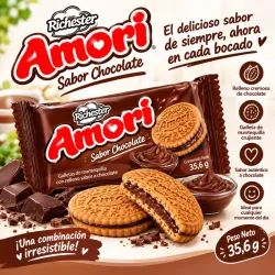 GALLETA AMORI DE CHOCOLATE 35.6 GR.