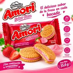 GALLETAS AMORI FRESA 35.6 GR