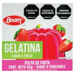 GELATINA SABOR FRESA 40 GR.