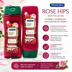 JUEGO DE SHAMPOO Y ACONDICIONADOR DE ROSAS XTRA CARE 413 ML.