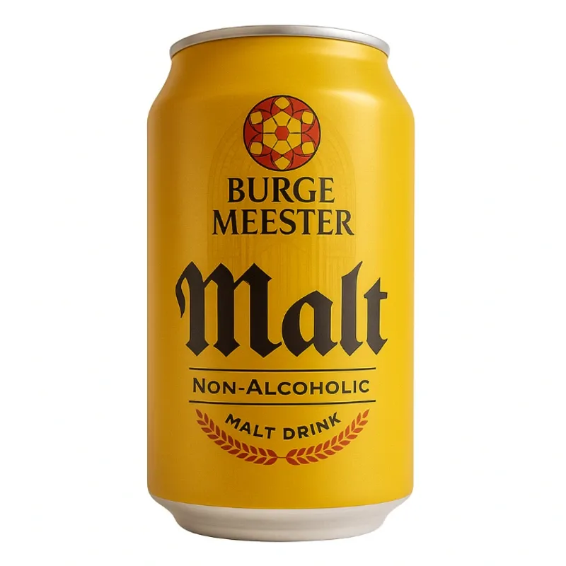 MALTA BURGE MEESTER lata 330 ML.(CAJA 24 UND)