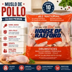 MUSLO DE POLLO PAQUETE DE 10 LBS