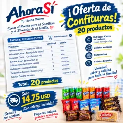 OFERTA ESPECIAL CONFITURAS 14.75 USD X 20 PRODCUTOS.🍫🍭🍬🍡🤩