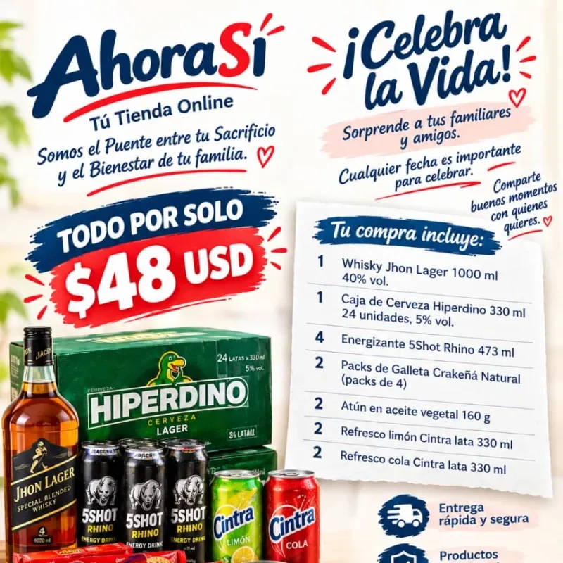 OFERTA ESPECIAL DE BEBIDAS (Culquier Fecha es Importante para Celebrar)