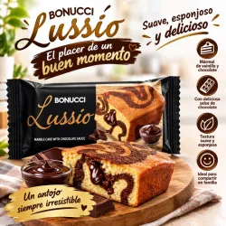 PANQUESITO LUSSIO MARMOLEADO DE CHOCOLATE 50 GR.