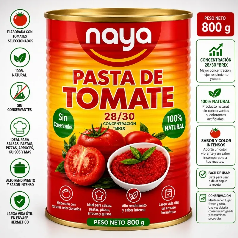PASTA DE TOMATE NAYA 800 GR.