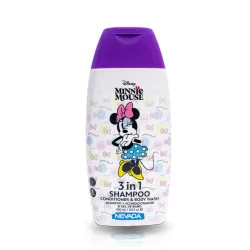 SHAMPOO + ACONDICIONADOR & GEL DE BAÑO  MINNIE DISNEY 300 ML (3 EN 1)