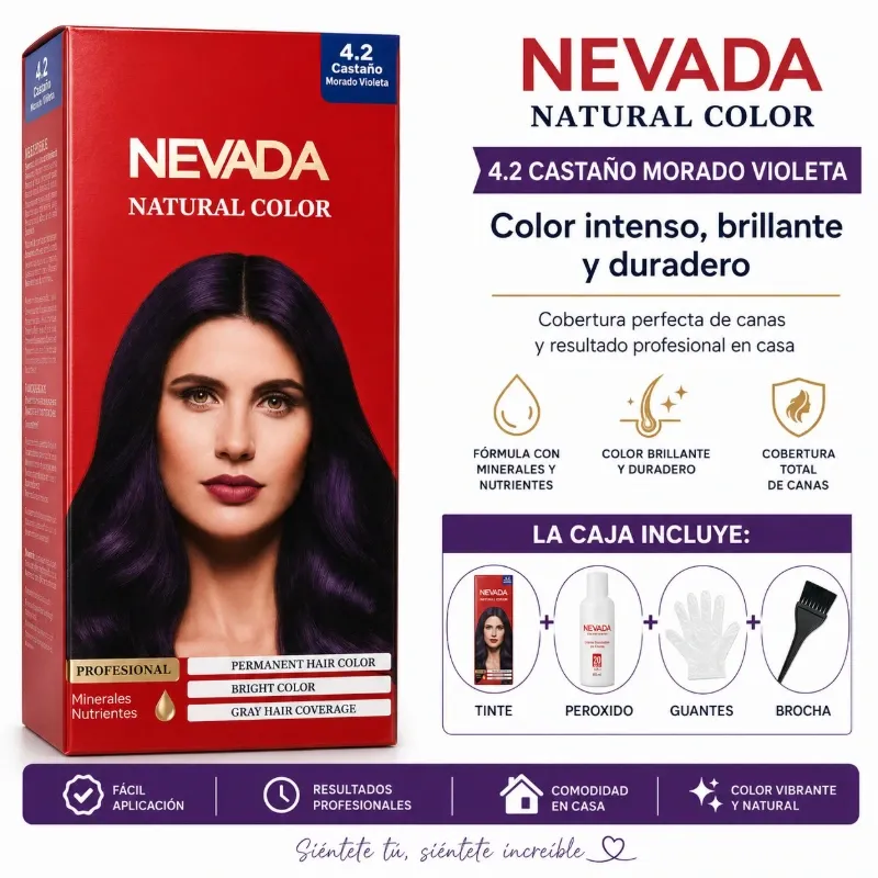 TINTE NEVADA 4.2 CASTAÑO MORADO VIOLETA