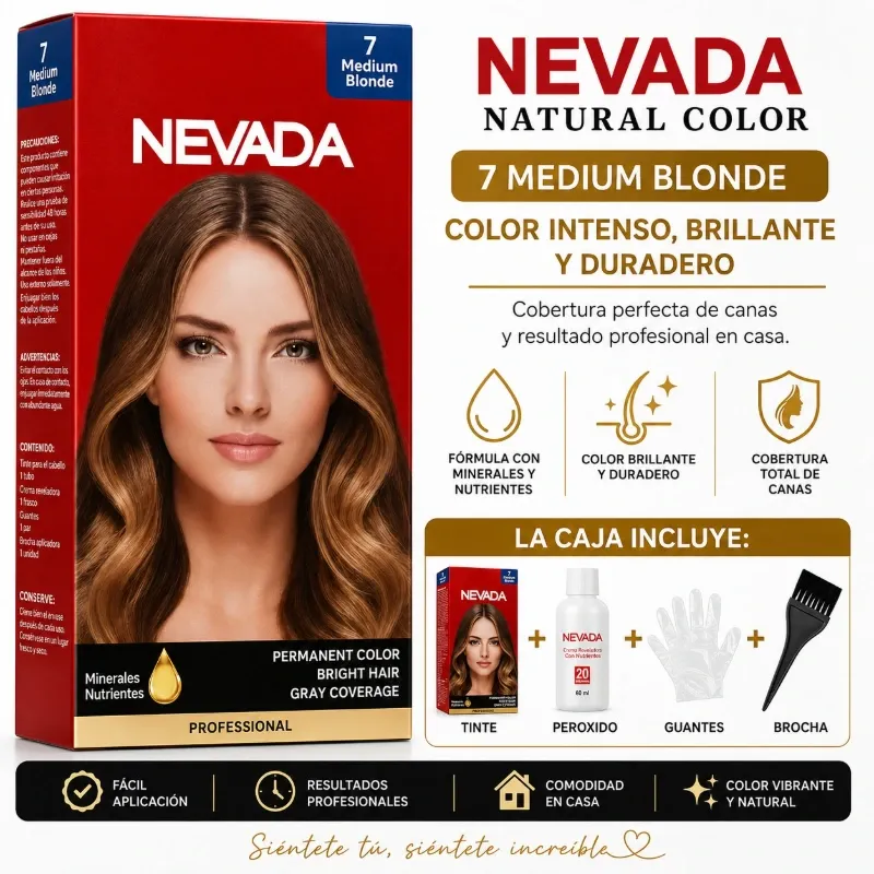 TINTE NEVADA 7.0 RUBIO MEDIO.