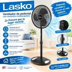 VENTILADOR LASKO 16 Pulgada (NO RECARGABLE)