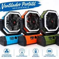 VENTILADOR RECARGABLE F6.
