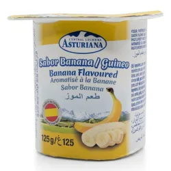 YOGURT ASTURIANA SABOR BANANA 125 GR.(CAJA 24 UND)