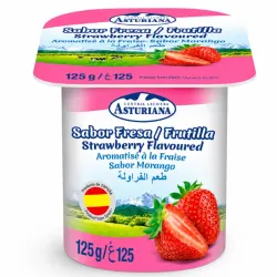 YOGURT ASTURIANA SABOR FRESA 125 GR.(CAJA 24 UND)