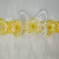 Bandita Mariposas y Flores Bordadas 💐