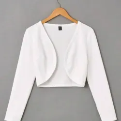 Blazer blanco ,  chaqueta de mujer 