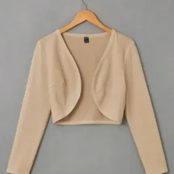 Blazer beige ,  chaqueta de mujer 