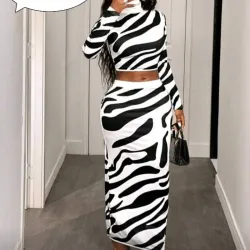 Conjunto de saya de sebra