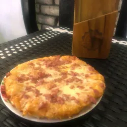 Pizza Criolla de Queso Gouda y Jamón 