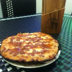 Pizza Criolla Especial de Queso Blanco y Jamón 