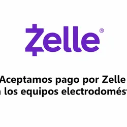 Aceptamos pago por Zelle para los Equipos Electrodomésticos