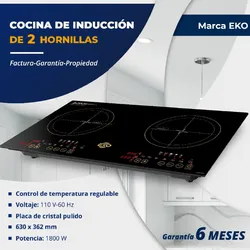 🔹 *Cocina de Inducción de dos Hornillas Marca EKO*