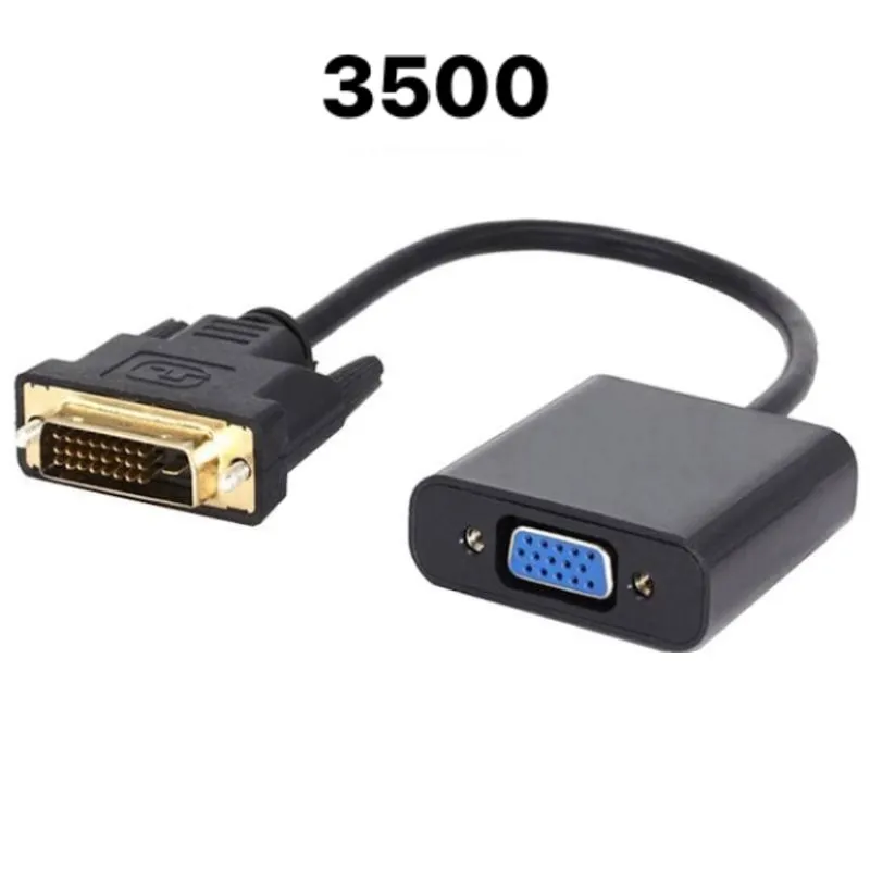 Dvi A Vga Cable Adaptador 1080P Dvi-D A Vga Cable 24 + 1 25 Dvi Macho A 15 Vga Hembra Conversor De Video para Visualización De Pc