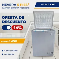 🔷 *Nevera de 5 pies Marca EKO*