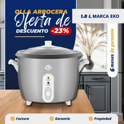 🔷 *Olla Arrocera Gris de 1.8 L EKO*