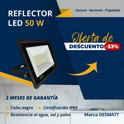 🔷 *Reflector LED de 50 W marca Desmatt*