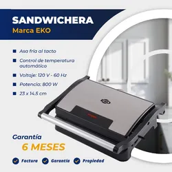 🔷 *Sandwichera  Marca EKO*