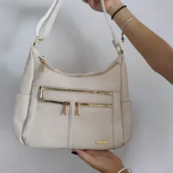 Bolso mediano bolsillo varios blanco