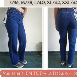 Jeans elastizado corte recto 