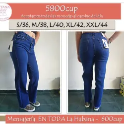 Jeans elastizado corte recto 